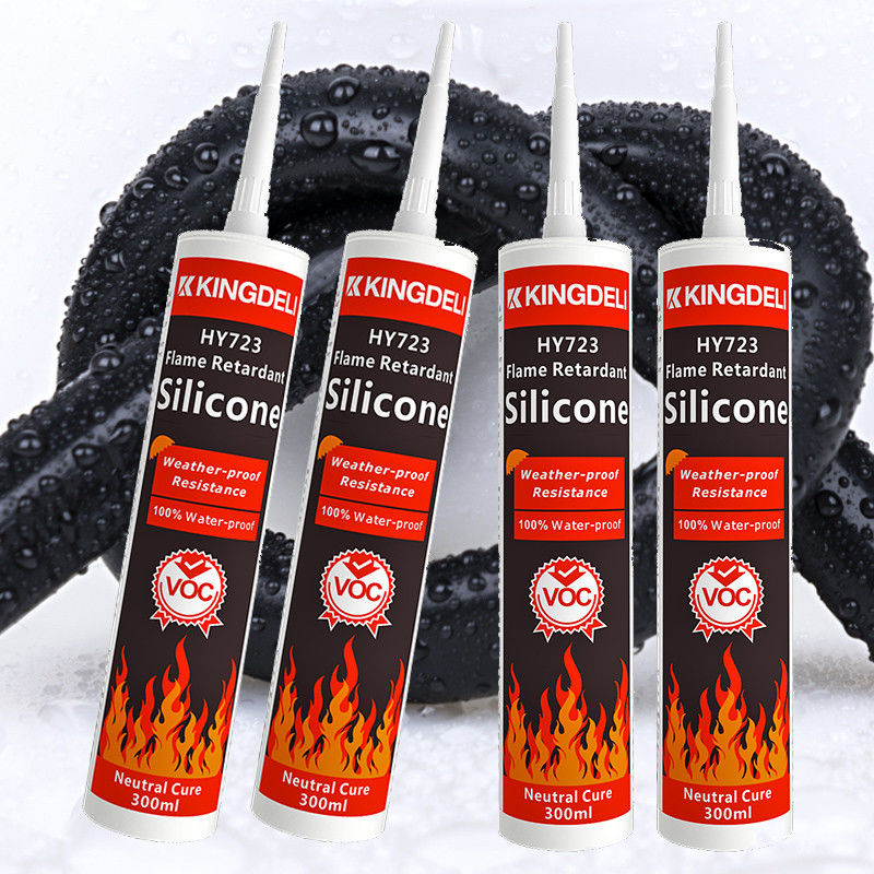 Fire Retardant Neutral Cure Silicone Sealant Glue 300ml Warna yang Disesuaikan