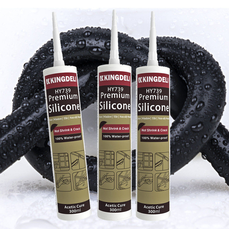 Pengeringan Cepat Warna Waterproof Acetic Tujuan Silicone Sealant Untuk Caulking