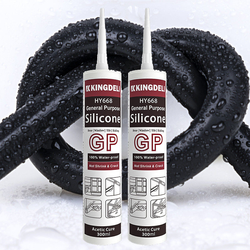 280ml 300ml Asam Cure Silicone Sealant GP Silicium Glue Untuk Indoor Caulking