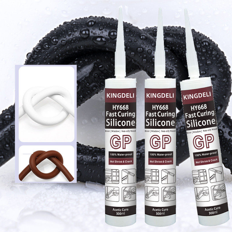 Acid Gp Cure berwarna Asam Silicone Sealant Lem tahan air untuk jendela