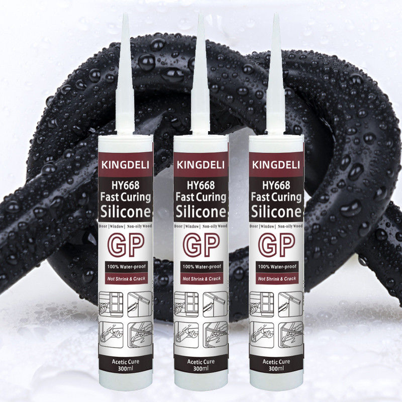 Sealant Silikon Asetat Cepat Kering Warna Transparan Tahan Air