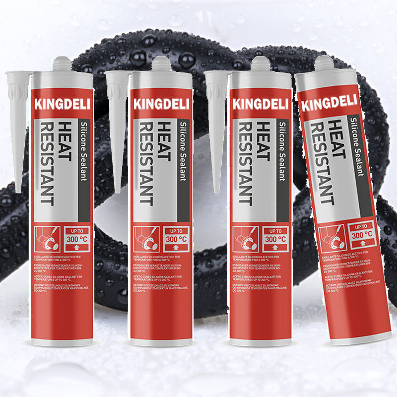 Tujuan Umum Netral Heat Proof Silicone Sealant Tahan Cuaca Warna Abu-abu