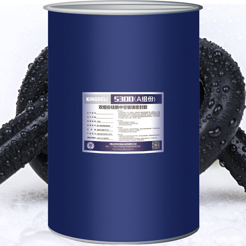 Neutral Cure Dua Bagian Isolasi Kaca Silicone Sealant Hitam Warna