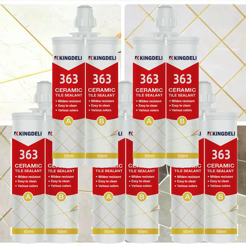 Gold Glitter Dua Bagian Epoxy Grout Sealer Caulk Jamur Proof Untuk Tile Gap Penuh