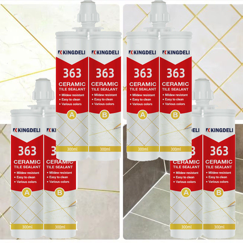 2 Bagian Waterproof Epoxy Tile Glue, Tile Crack Sealant Warna Putih 300ml