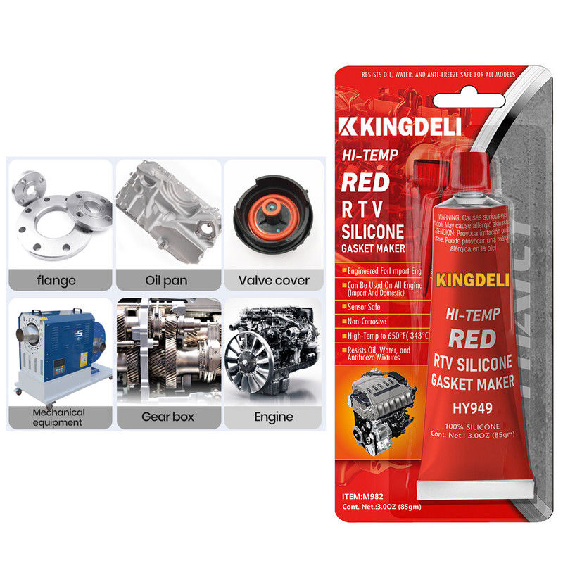 Suhu Tinggi Otomotif RTV Silicone Gasket Maker Warna Abu-abu OEM